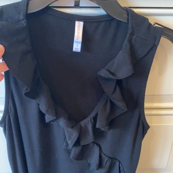 Black Ruffle Body Suit - Picture 3 of 3